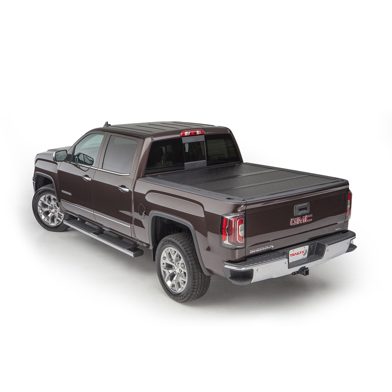 TrailFX | Hard Tri Fold Black Alum W/Carpet Panels - F-150 2021-2023