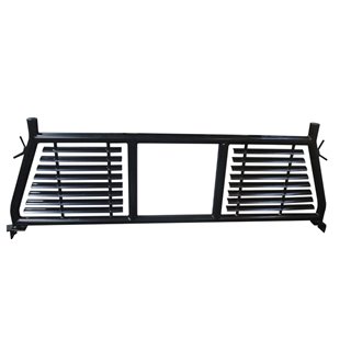 TrailFX | Round Tub Louver W/Cab Wind Cut Blk Stel - Chevrolet / Dodge / Ford 2000-2023