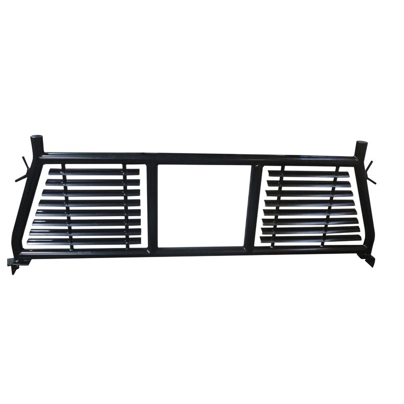 TrailFX | Round Tub Louver W/Cab Wind Cut Blk Stel - Chevrolet / Dodge / Ford 2000-2023