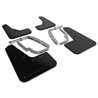 RallyArmor | UR Mud Flap Metallic Black Logo - Tesla Model 3 2017-2023