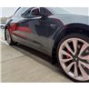 RallyArmor | UR Mud Flap Metallic Black Logo - Tesla Model 3 2017-2023