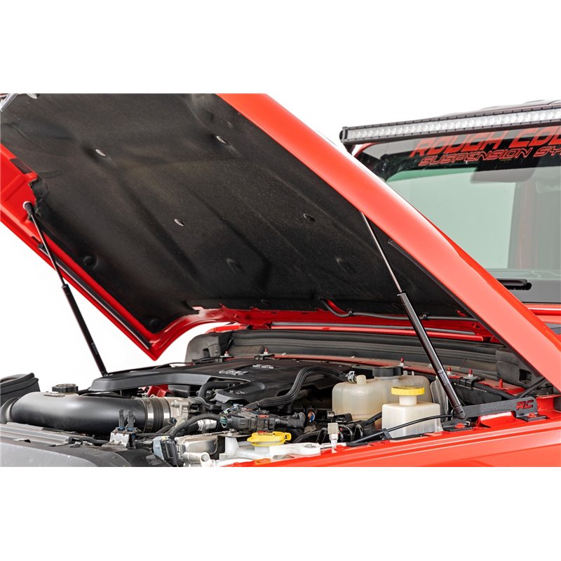 Rough Country | Hydraulic Hood Assist - Gladiator / Wrangler (4xe) / Wrangler (JL) 2018-2022