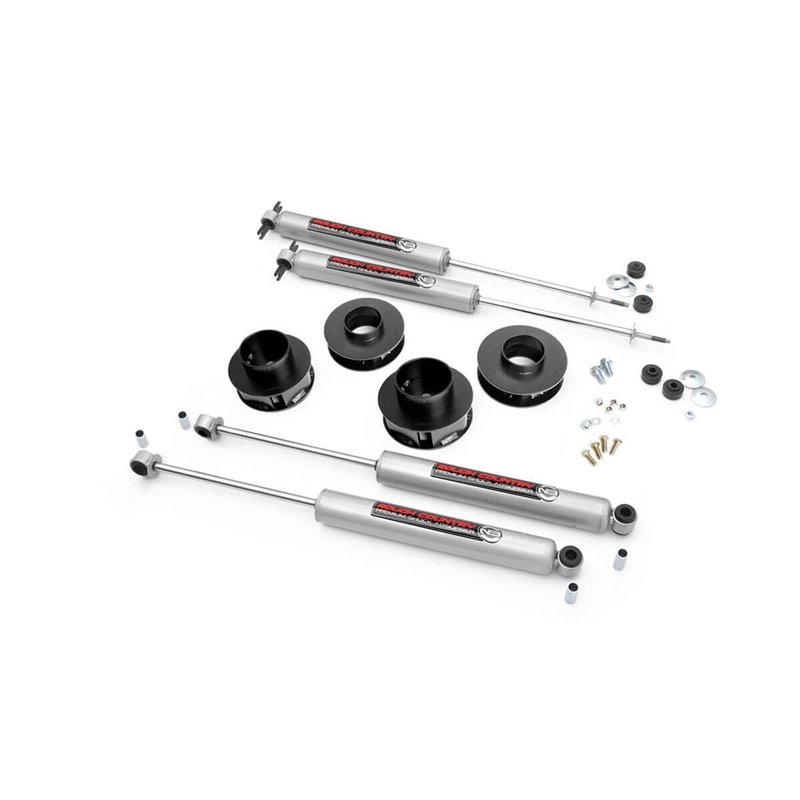 Rough Country | Suspension Lift Kit w/Shocks - Grand Cherokee 4.0L / 4.7L 1999-2004