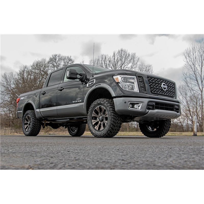 Rough Country | Bolt-On Lift Kit w/Shocks - Titan 5.6L 2004-2021