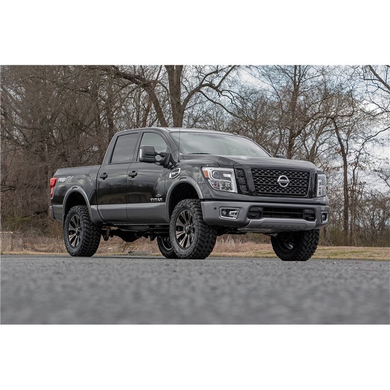 Rough Country | Bolt-On Lift Kit w/Shocks - Titan 5.6L 2004-2021