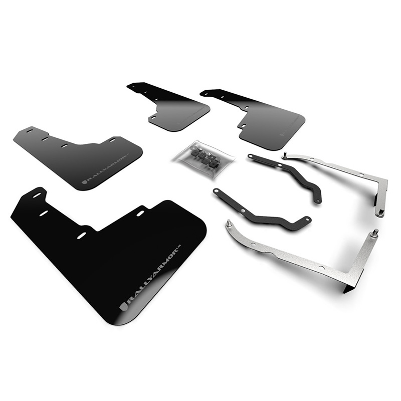 RallyArmor | Black Mud Flap Grey Logo - Subaru Crosstrek 2018-2023