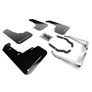 RallyArmor | Black Mud Flap White Logo - Subaru Crosstrek 2018-2023