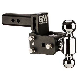 BW | Ts10035B B&W Tow And Stow Dual Ball 2 Adj Ball Mount 3 Drop/3-1/2 Rise, Black