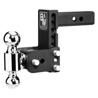 BW | TOW & STOW 2-BALL MOUNT 5" DROP, 5-1/2" RISE 10K, BLACK