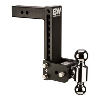 BW | TOW & STOW 2-BALL MOUNT 9" DROP, 9-1/2" RISE 10K, BLACK