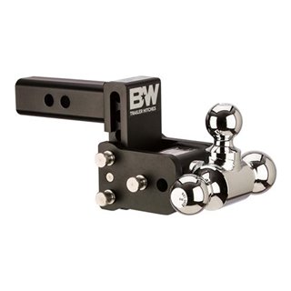 BW | TOW & STOW 3-BALL MOUNT 3" DROP, 3-1/2" RISE 10K, BLACK
