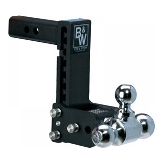BW | TOW & STOW 3-BALL MOUNT 7" DROP, 7-1/2" RISE 10K, BLACK