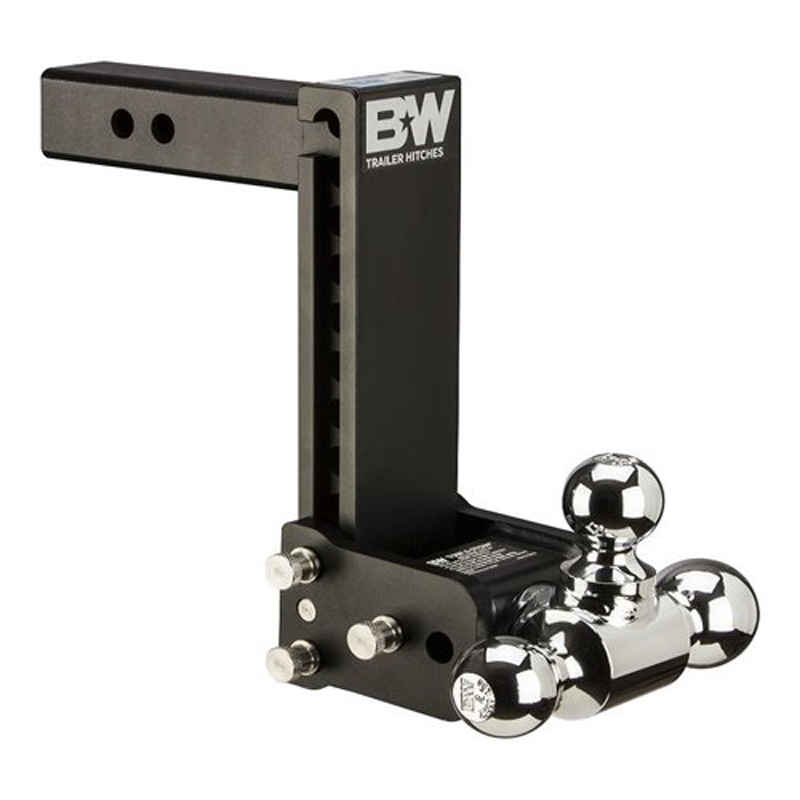 BW | TOW & STOW 3-BALL MOUNT 9" DROP, 9-1/2" RISE 10K, BLACK