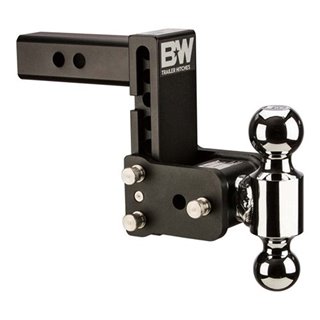 BW | TOW & STOW 2-BALL MOUNT 5" DROP, 4-1/2" RISE 14.5K, BLACK
