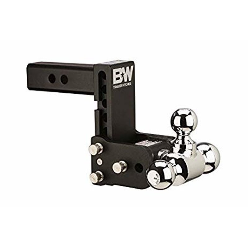 BW | TOW & STOW 3-BALL MOUNT 4-1/2" DROP, 4" RISE 21K, BLACK