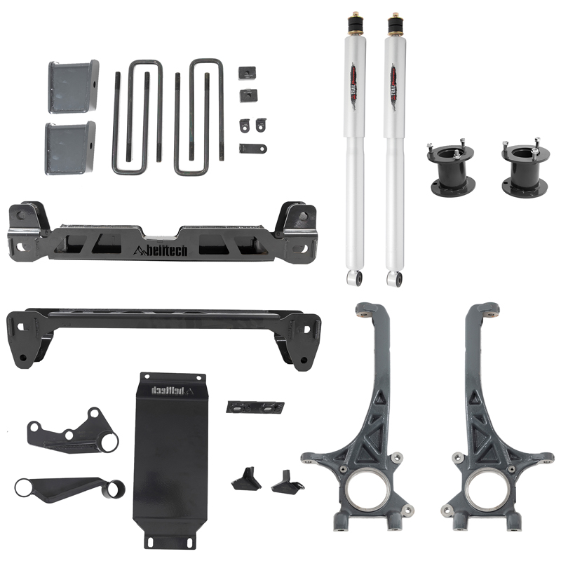 Belltech | 4" Lift Kit Inc. Rear Trail Performance Shocks Only - Tacoma 2.7L3.5L 2016-2023