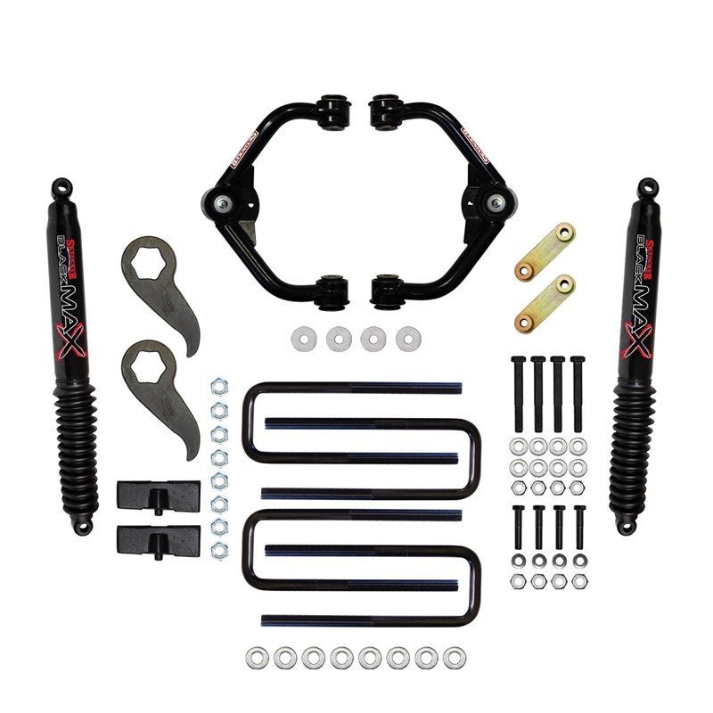 Skyjacker | 3-3.5 in. Suspension Lift Kit With Black MAX Shocks. - 3 in. - Silverado / Sierra 2500 HD / 3500 HD 6.6L 2020-2023