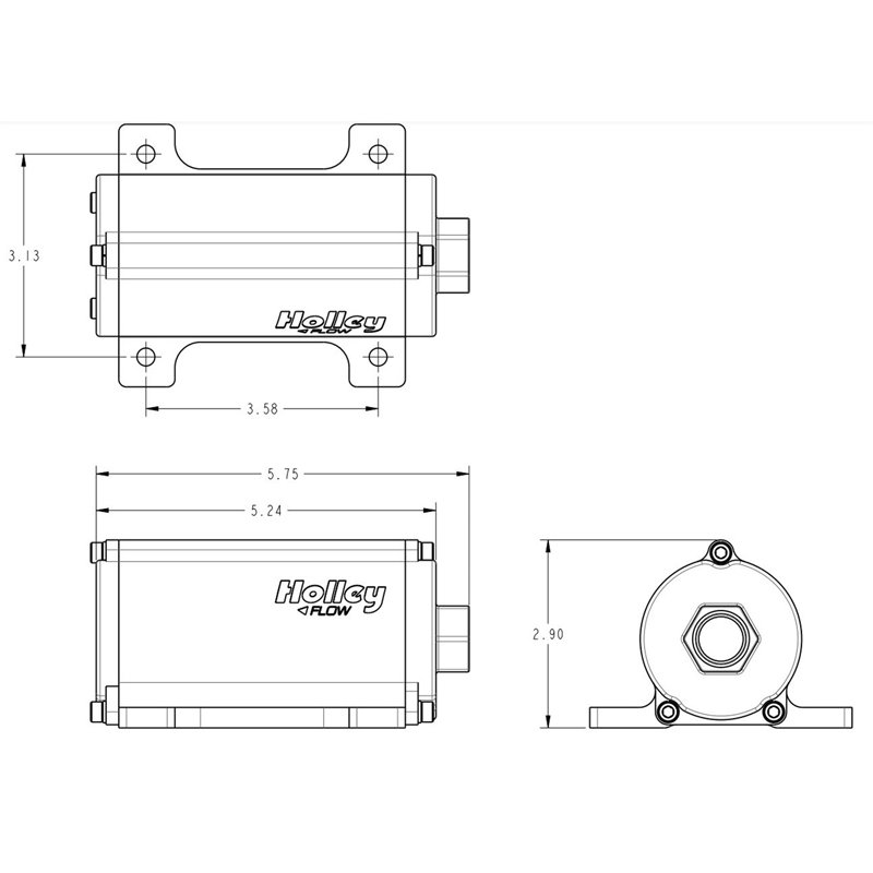 Holley | Universal In-Line Electric Fuel Pump