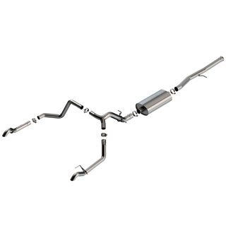 Borla | Touring Cat-Back Exhaust System - Silverado 1500 / ZR2 6.2L 2022-2023