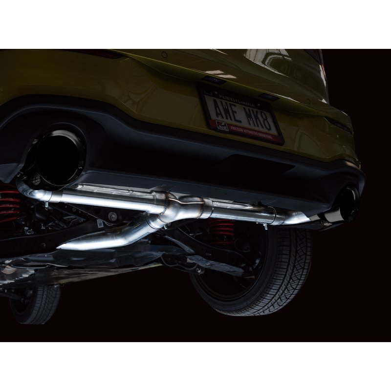 AWE Tuning | Track Edition Exhaust (Diamond Black Tips) - GTI 2.0T 2022-2023