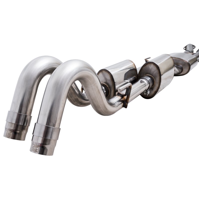 AWE Tuning | 0FG Exhaust with BashGuard (Dual Chrome Silver Tips) - Tacoma 3.5L 2016-2023
