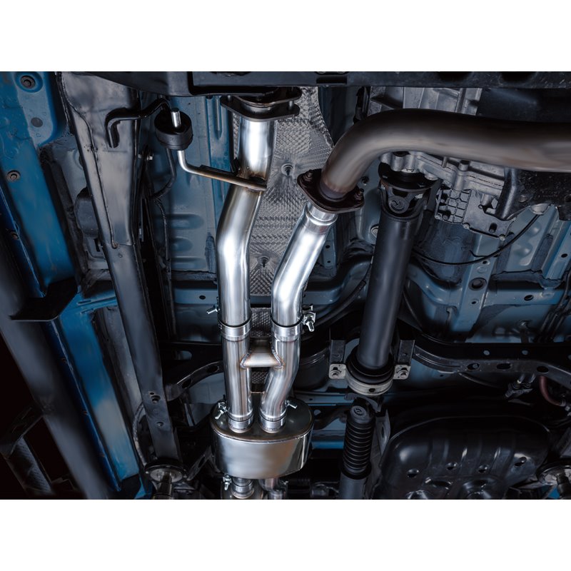 AWE Tuning | 0FG Exhaust with BashGuard (Dual Chrome Silver Tips) - Tacoma 3.5L 2016-2023