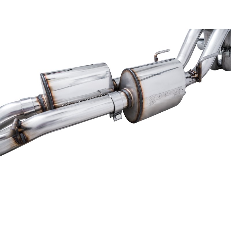AWE Tuning | 0FG Exhaust with BashGuard (Dual Diamond Black Tips) - Tacoma 3.5L 2016-2023