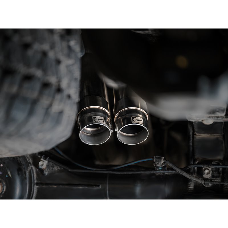 AWE Tuning | 0FG Exhaust with BashGuard (No Tips) - Tacoma 3.5L 2016-2023