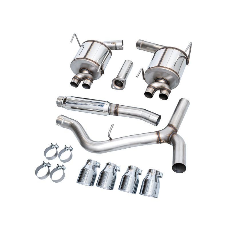 AWE Tuning | Touring Edition Exhaust (Chrome Silver Tips) - WRX 2.4T 2022-2024