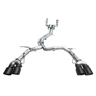 AWE Tuning | Track Edition Exhaust (Diamond Black Tips) - S6 / S7 Sportback 2.9T 2020-2023