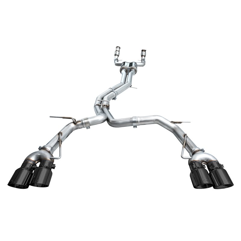 AWE Tuning | Track Edition Exhaust (Diamond Black Tips) - S6 / S7 Sportback 2.9T 2020-2023
