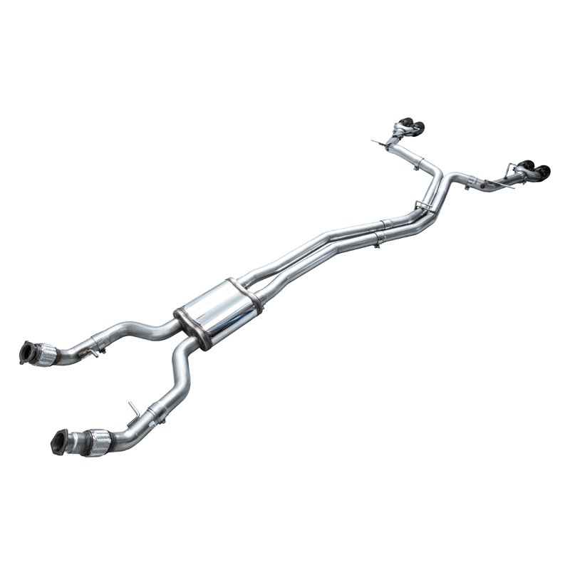 AWE Tuning | Track Edition Exhaust (Diamond Black Tips) - S6 / S7 Sportback 2.9T 2020-2023