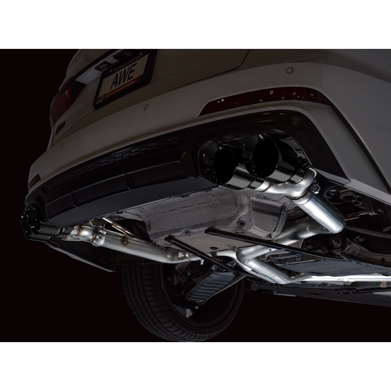AWE Tuning | Track Edition Exhaust (Diamond Black Tips) - S6 / S7 Sportback 2.9T 2020-2023