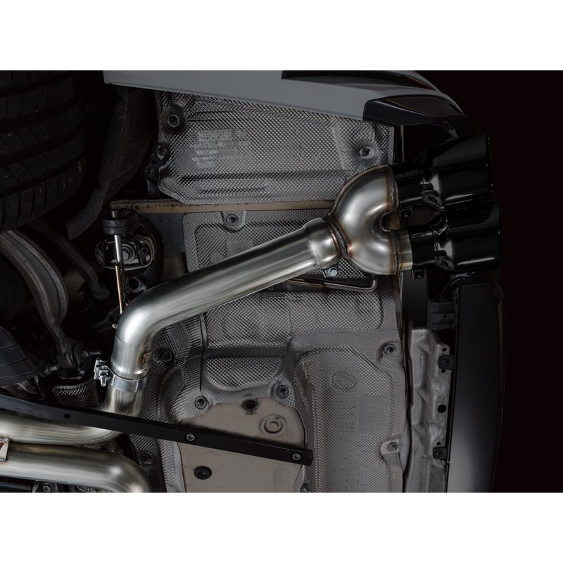 AWE Tuning | Track Edition Exhaust (Diamond Black Tips) - S6 / S7 Sportback 2.9T 2020-2023