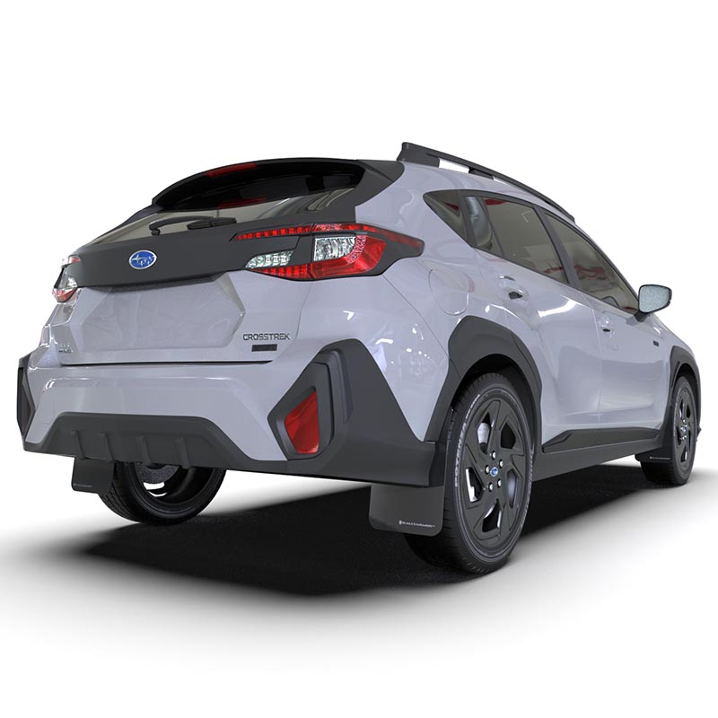 RallyArmor | Black UR Mud Flap Grey Logo - Crosstrek 2024