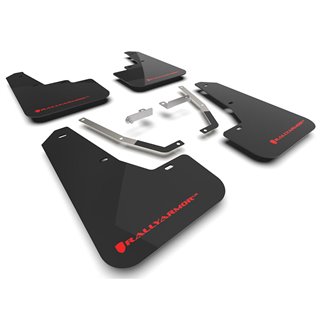 RallyArmor | Black UR Mud Flap Red Logo - Crosstrek 2024