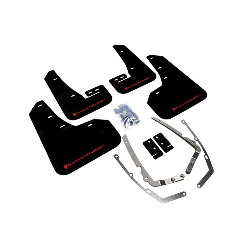 RallyArmor | Mud Flaps Red Logo - MK7 Golf/GTI/TSI - MK7.5 Golf R