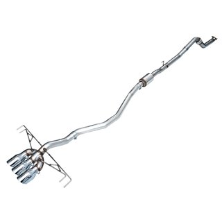 AWE Tuning | Track Cat-Back Exhaust Tri 4.5" Chrome Tips - Civic Type R FL5 2023