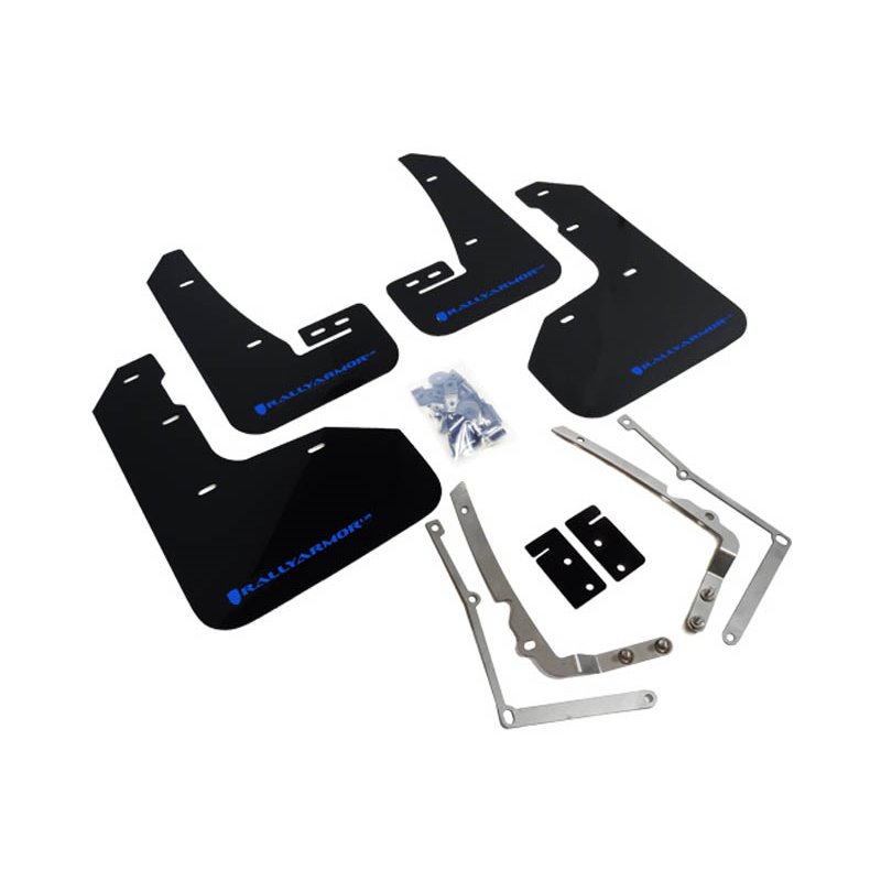 RallyArmor | Mud Flaps Blue Logo - MK7 VW Golf R 2015-2017.5