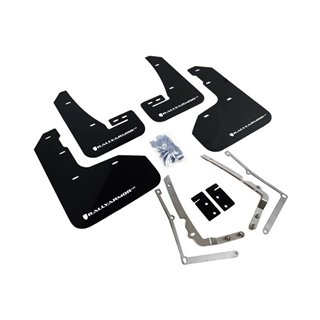 RallyArmor | Mud Flaps White Logo - MK7 VW Golf R 2015-2017.5