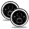 Oracle | 7 in. High Powered LED Headlights, Black Bezel, White - Wrangler (JK) 3.6L / 3.8L 2007-2018