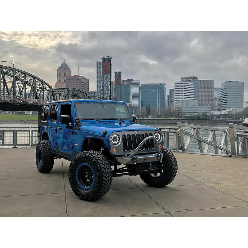 Oracle | 7 in. High Powered LED Headlights, Black Bezel, White - Wrangler (JK) 3.6L / 3.8L 2007-2018