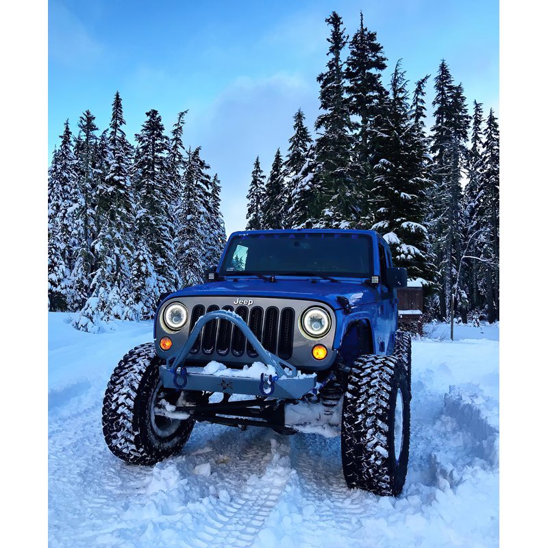 Oracle | 7 in. High Powered LED Headlights, Black Bezel, White - Wrangler (JK) 3.6L / 3.8L 2007-2018