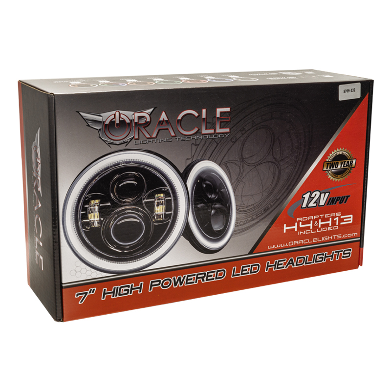 Oracle | Switchback LED Halo Headlights, Amber/White - Wrangler (JK) 3.6L / 3.8L 2007-2018