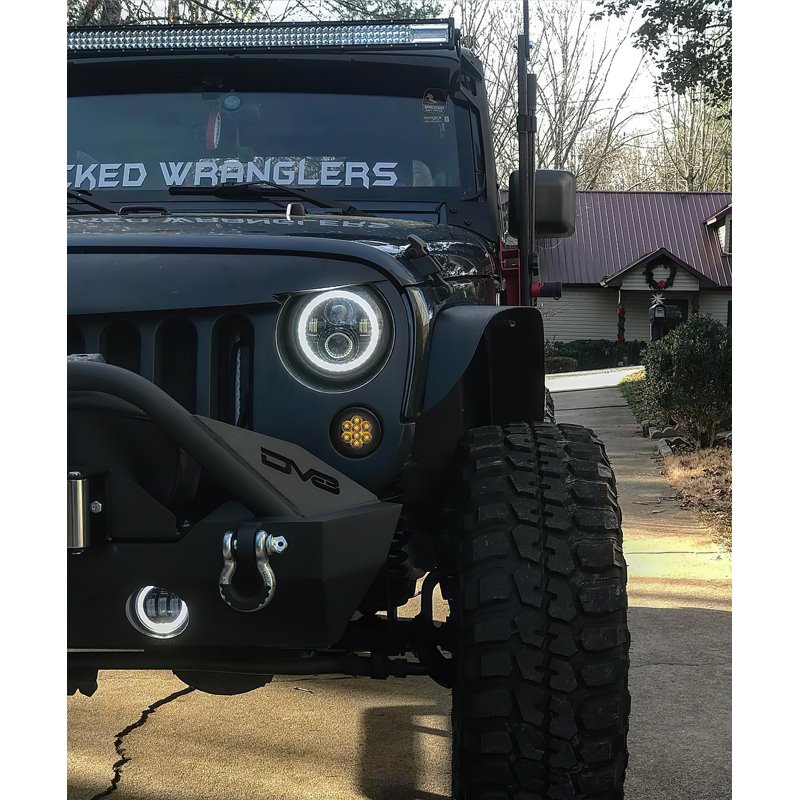 Oracle | Switchback LED Halo Headlights, Amber/White - Wrangler (JK) 3.6L / 3.8L 2007-2018