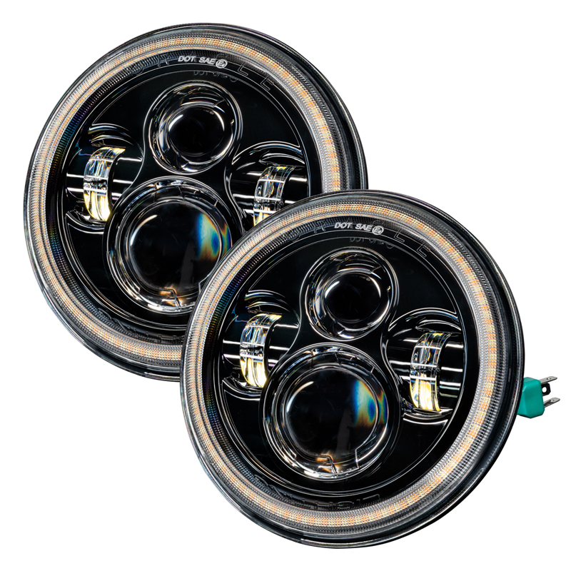 Oracle | Switchback LED Halo Headlights, Amber/White - Wrangler (JK) 3.6L / 3.8L 2007-2018