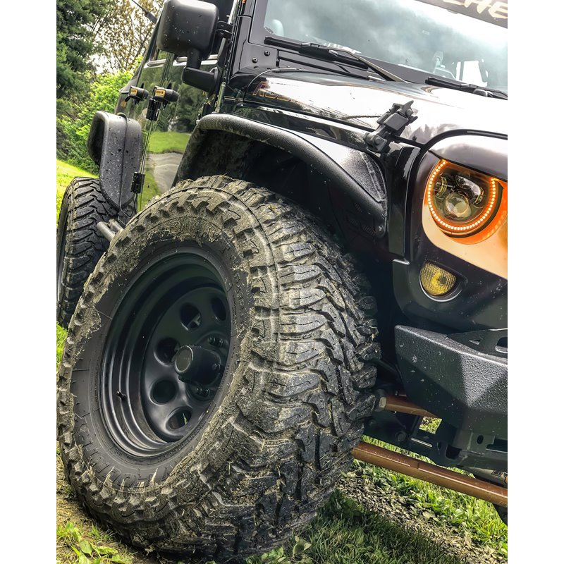 Oracle | 7 in. High Powered LED Headlights, Black Bezel, Dynamic ColorSHIFT - Wrangler (JK) 3.6L / 3.8L 2007-2018