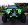 Oracle | 7 in. High Powered LED Headlights, Black Bezel, ColorSHIFT 2.0 - Wrangler (JK) 3.6L / 3.8L 2007-2018