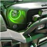 Oracle | 7 in. High Powered LED Headlights, Black Bezel, ColorSHIFT 2.0 - Wrangler (JK) 3.6L / 3.8L 2007-2018