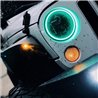 Oracle | 7 in. High Powered LED Headlights, Black Bezel, ColorSHIFT - BC1 - Wrangler (JK) 3.6L / 3.8L 2007-2018